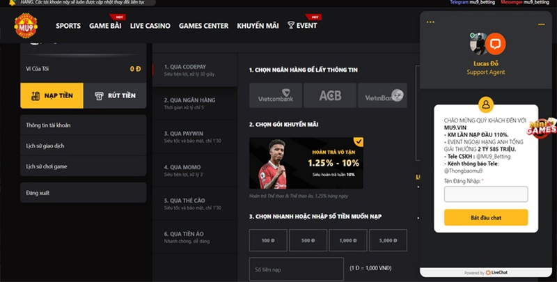 Nhà cái MU9 - Thiên đường cho anh em cược thủ đam mê bóng đá